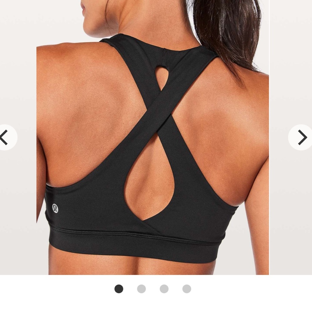 Lululemon Athletica‎ Time To Sweat Bra- Black Size 6 - Picture 2 of 5